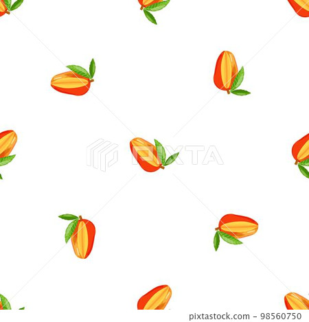 Cut mango pattern seamless background texture repeat wallpaper geometric vector Cut mango pattern seamless background texture repeat wallpaper geometric vector 98560750