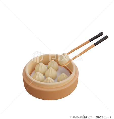 3d illustration of asian food Dumpling 98560995