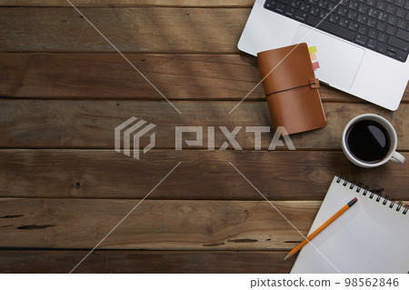 various office supplies on the desk various office supplies on the desk 98562846