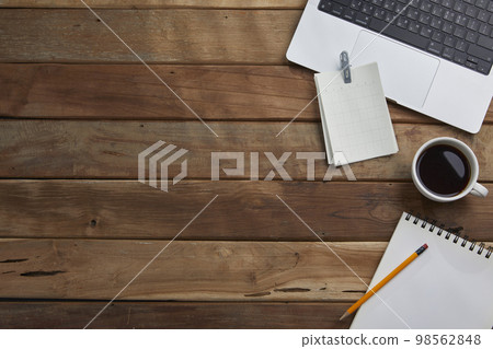 various office supplies on the desk various office supplies on the desk 98562848
