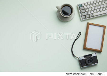 various office supplies on the desk various office supplies on the desk 98562859