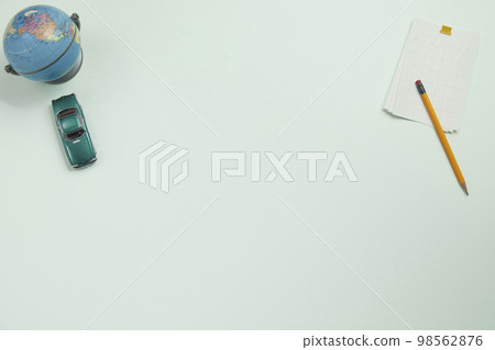 various office supplies on the desk various office supplies on the desk 98562876