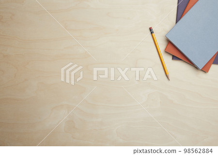 various office supplies on the desk various office supplies on the desk 98562884