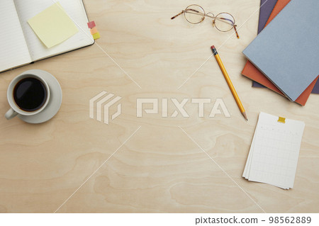 various office supplies on the desk various office supplies on the desk 98562889