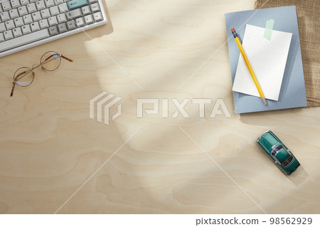 various office supplies on the desk various office supplies on the desk 98562929