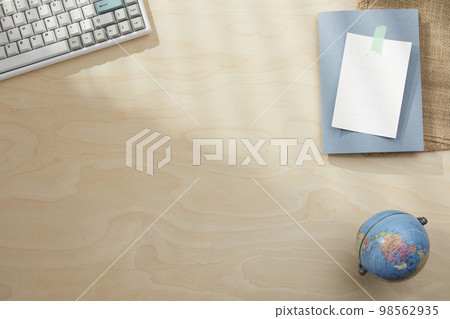 various office supplies on the desk various office supplies on the desk 98562935