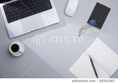 various office supplies on the desk various office supplies on the desk 98562967