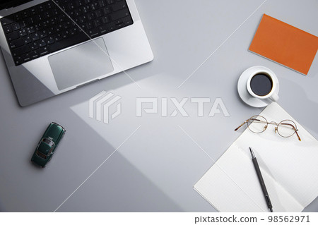 various office supplies on the desk various office supplies on the desk 98562971