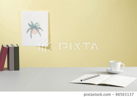 various office supplies on the desk various office supplies on the desk 98563137