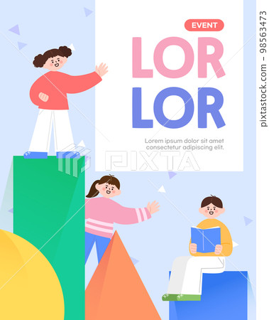 New Semester Character Poster Template 11 New Semester Character Poster Template 11 98563473