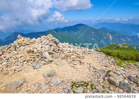 從彩之河原向長野（山梨縣）的金峰山眺望北側 98564659