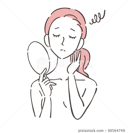 Female beauty skin care suffers 98564749