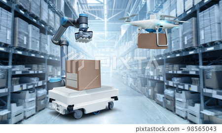 Concept of unmanned automated warehouse 98565043