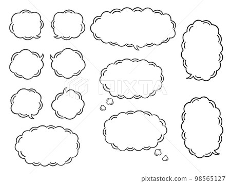 A set of balloons like clouds A set of balloons like clouds 98565127