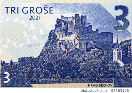 Beckov Castle from money Beckov Castle from money 98565196