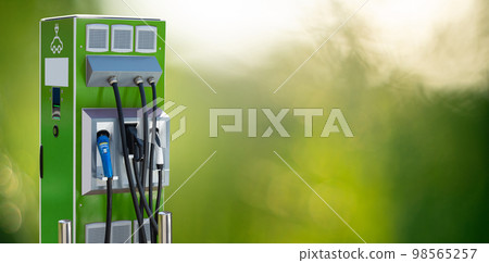 Electric car charging station 98565257