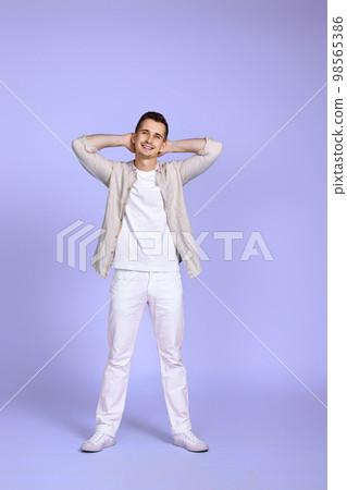positive dreamy thoughtful young handsome man thinking positive dreamy thoughtful young handsome man thinking 98565386