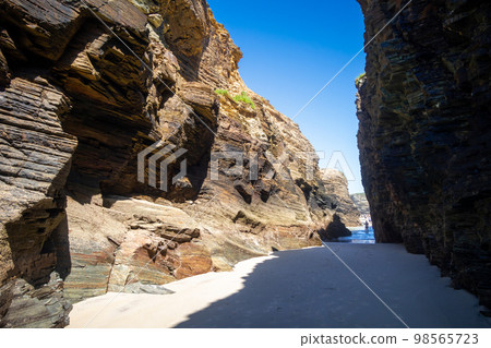 As Catedrais beach - Beach of the Cathedrals - Galicia, Spain 98565723