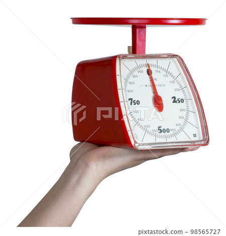 hand holding scales hand holding scales 98565727