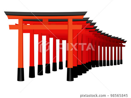 An approach with many torii gates 98565845