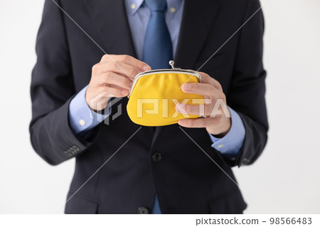 用完錢錢包扣的商人 98566483