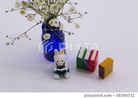 兔子學習閱讀考試霞草 98566532