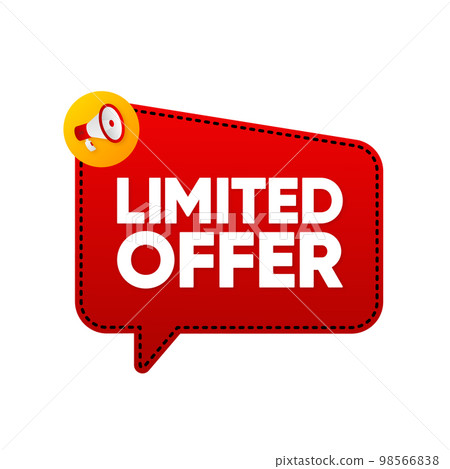 Limited Offer with promotion banner. Countdown to the last day of a sale offer or exclusive deal. Vector illustration. Limited Offer with promotion banner. Countdown to the last day of a sale offer or exclusive deal. Vector illustration. 98566838