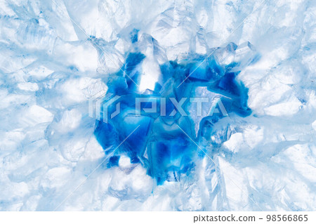 Blue agate cut cross section Blue agate cut cross section 98566865