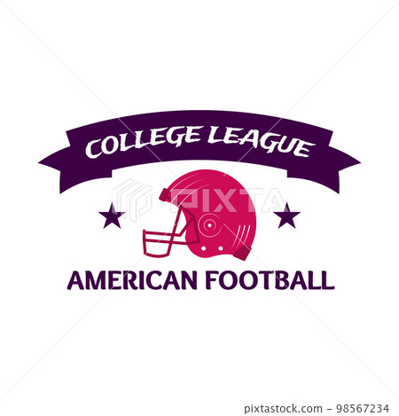 American football championship logo sport design Vector Image