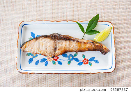 Grilled Fish with Teriyaki Yellowtail 98567887