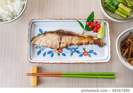 Grilled fish dish made at home 98567890