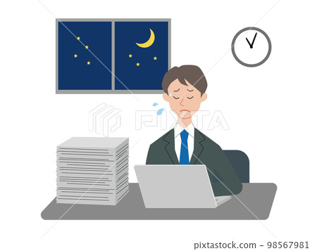 businessman tired from overtime 98567981