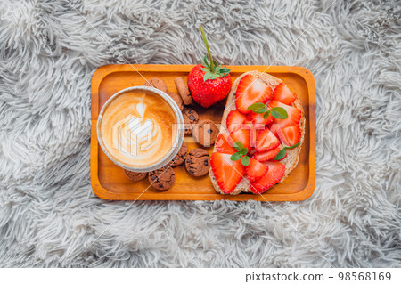 breakfast bread and fruit breakfast bread and fruit 98568169