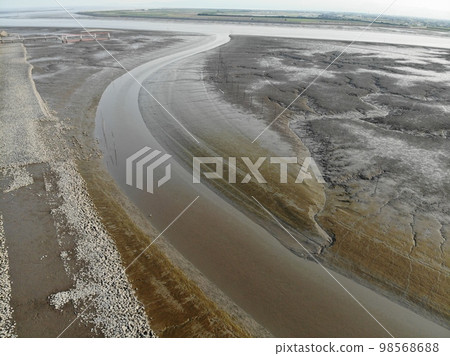 有明海口潮灘的無人機航拍 98568688