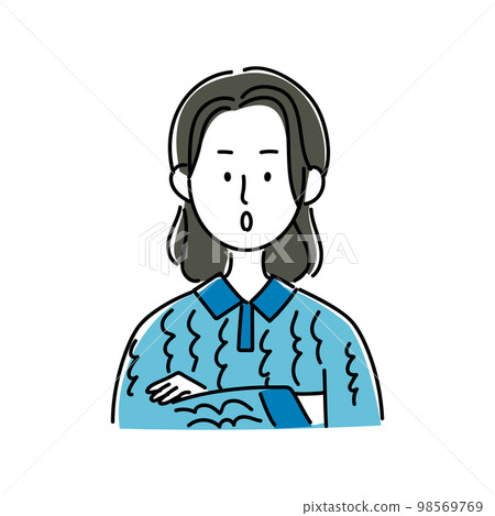 一個身穿襯衫、雙臂交叉將黑頭髮束成半束的男人的圖標 一個身穿襯衫、雙臂交叉將黑頭髮束成半束的男人的圖標 98569769