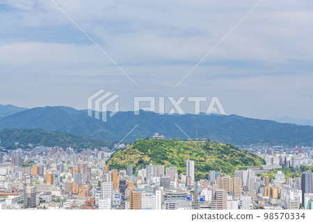 Matsuyama City, Ehime Prefecture The cityscape of Matsuyama City, a representative city of Shikoku, viewed from the observation deck of Matsuyama Comprehensive Park (in the direction of Matsuyama Castle) Matsuyama City, Ehime Prefecture The cityscape of Matsuyama City, a representative city of Shikoku, viewed from the observation deck of Matsuyama Comprehensive Park (in the direction of Matsuyama Castle) 98570334