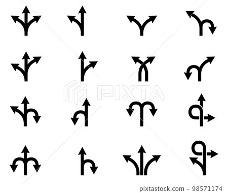 轉移箭頭圖標集 98571174