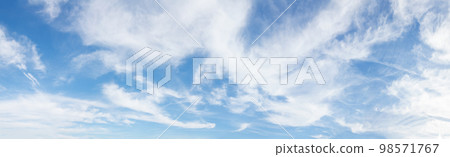Panoramic sky on a sunny day, nature background 98571767