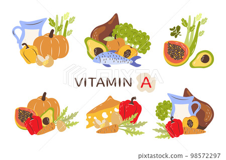 vitamin a vector illustration in illustration and vector 98572297
