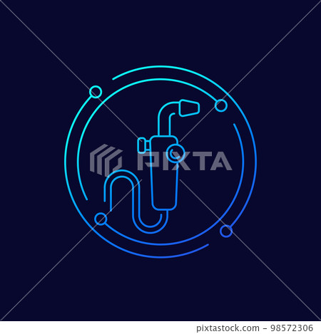 welding tool icon, linear design welding tool icon, linear design 98572306