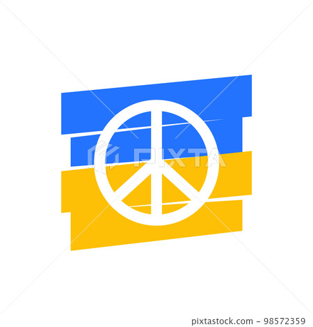 peace for Ukraine, vector art 98572359