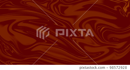 Vector abstract geometric design with psychedelic swirling red liquid paint. Poster, placard, cover, flyer, brochure, banner template. 98572928