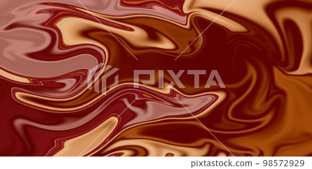 Vector abstract geometric design with psychedelic swirling liquid paint. Poster, placard, cover, flyer, brochure, banner template. 98572929
