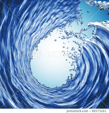 blue water splash isolated on blue background blue water splash isolated on blue background 98573261