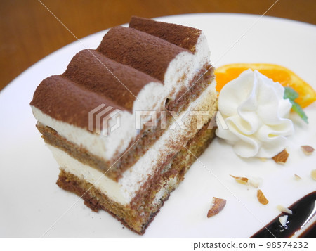 tiramisu on a plate 98574232