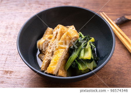 Boiled tasai and fried tofu 98574346