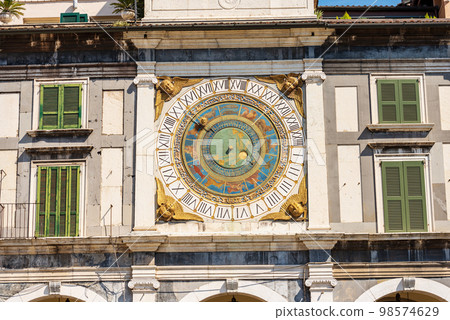 Clock Tower in Brescia Downtown - Piazza della Loggia Lombardy Italy Clock Tower in Brescia Downtown - Piazza della Loggia Lombardy Italy 98574629