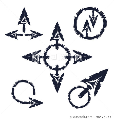 Sagittarius arrowhead symbols Sagittarius arrowhead symbols 98575233