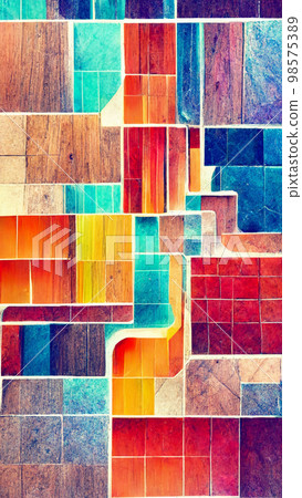 fractal colorful floor tiles refraction illustration Generative AI Content by Midjourney fractal colorful floor tiles refraction illustration Generative AI Content by Midjourney 98575389