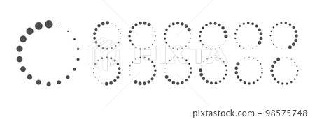 Circular Loading Buffering Icons Vector Circular Loading Buffering Icons Vector 98575748